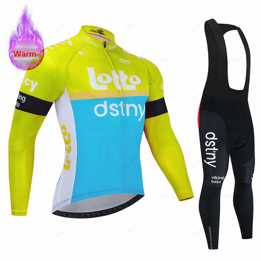 2026 Lotto Zimní cyklistický dres Set Ropa Ciclismo Termální fleece Bicicleta Oblečení MTB Cyklistický závodní dres Oblečení na silniční kolo
