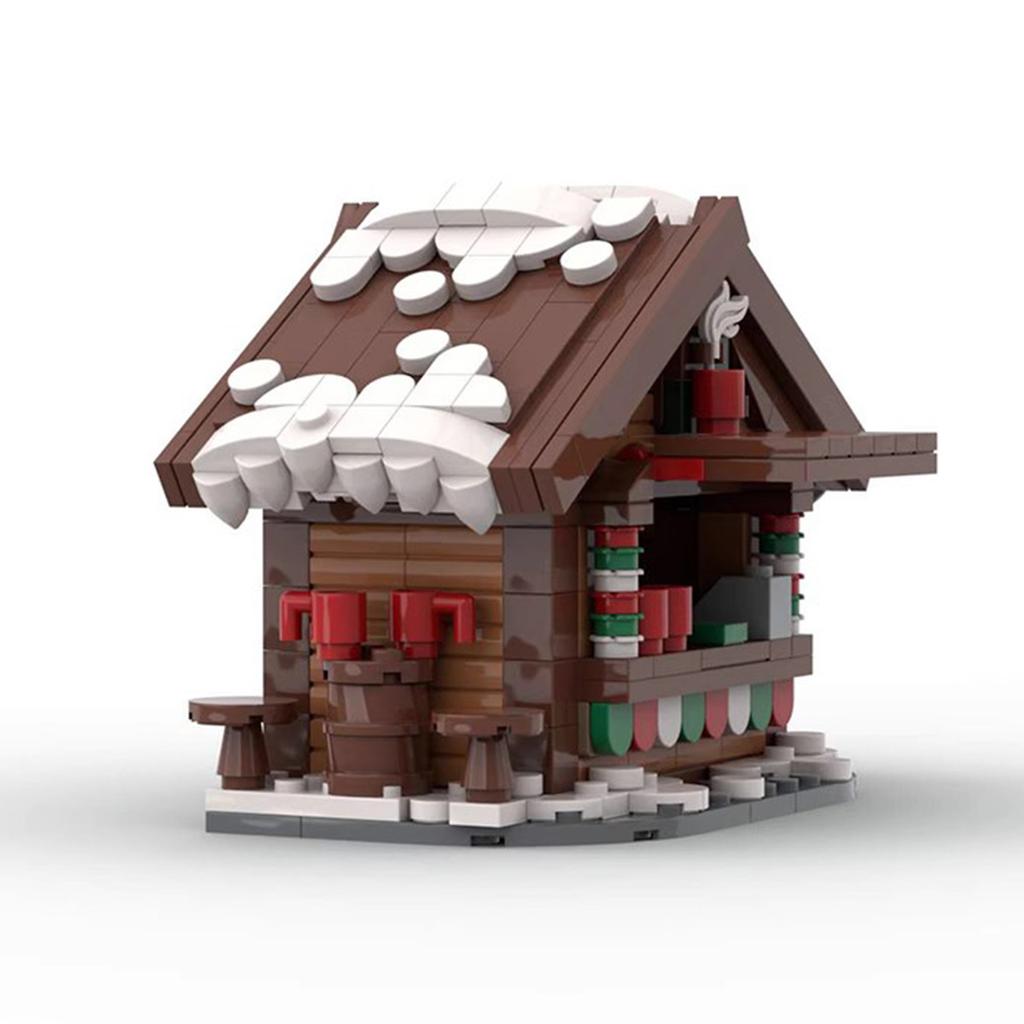 Building Block Christmas Hot Drink Holder Assembly Christmas Holiday Series Creative Ideas