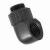 G1/4 Thread PC Water Cooling Fitting 90 Degrees Two Touch Fitting Elbow Connector  Soft Tubes