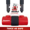 Radikal RK72120L Mini for motorcycle security chain 120 cm long with for bikes U-lock discs, Ø10 loop, anti-theft