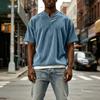 Men's Casual Two-Layer Short Sleeve T-Shirt - Fashionable Look Top for Summer Everyday Wear - Slim Fit Basic Tee for Men