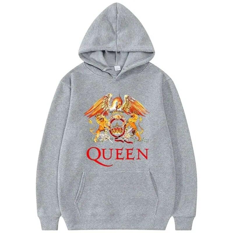 Fashion New Queen Rock Band Printed Hoodies Unisex Women Oversized Hip Hop Hoodie Sweatshirts Pullovers Unisex Tracksuits Clothing