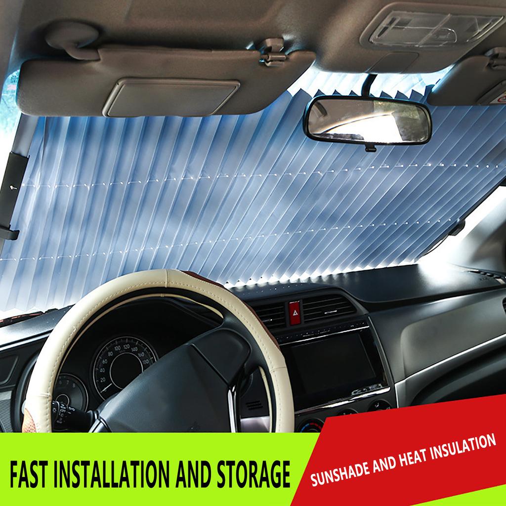 Retractable Car Windscreen Visor Shutter Type Window Sun Shades AntiUV SunShades