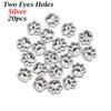 20pcs Mini Buttons DIY Doll Clothes Metal Buckle Bear Foot Style Buckles for 1/6 Doll Clothing Sewing Accessories Holes Buttons