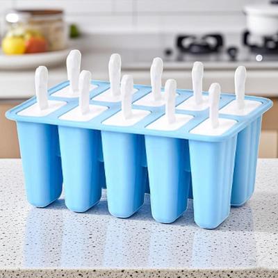 Ice Cream Molds with Sticks Easy Release Ice Pop Maker Multiple Cavity Reusable Making Tool Cakesicles Mould for Teens Kids