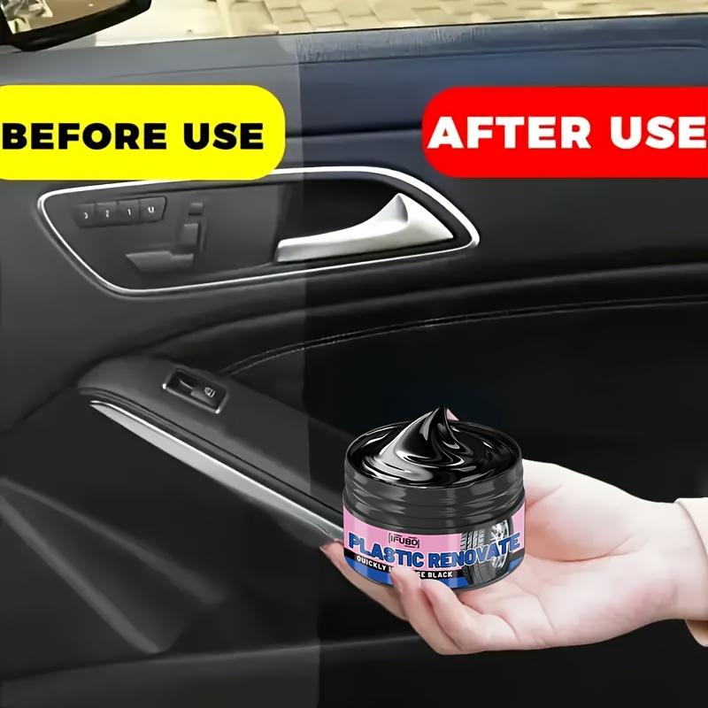 Car Interior Plastic Refurbishing Cream, Dashboard, Tire and Bumper Bright Wax, Ideal Choice for Vehicles, Long-lasting Effect.