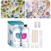 2 Bottles Practical Clear Epoxy Resin Art Supplies for Nighttime Craft Quick Curing Yellowing Formula Decoration
