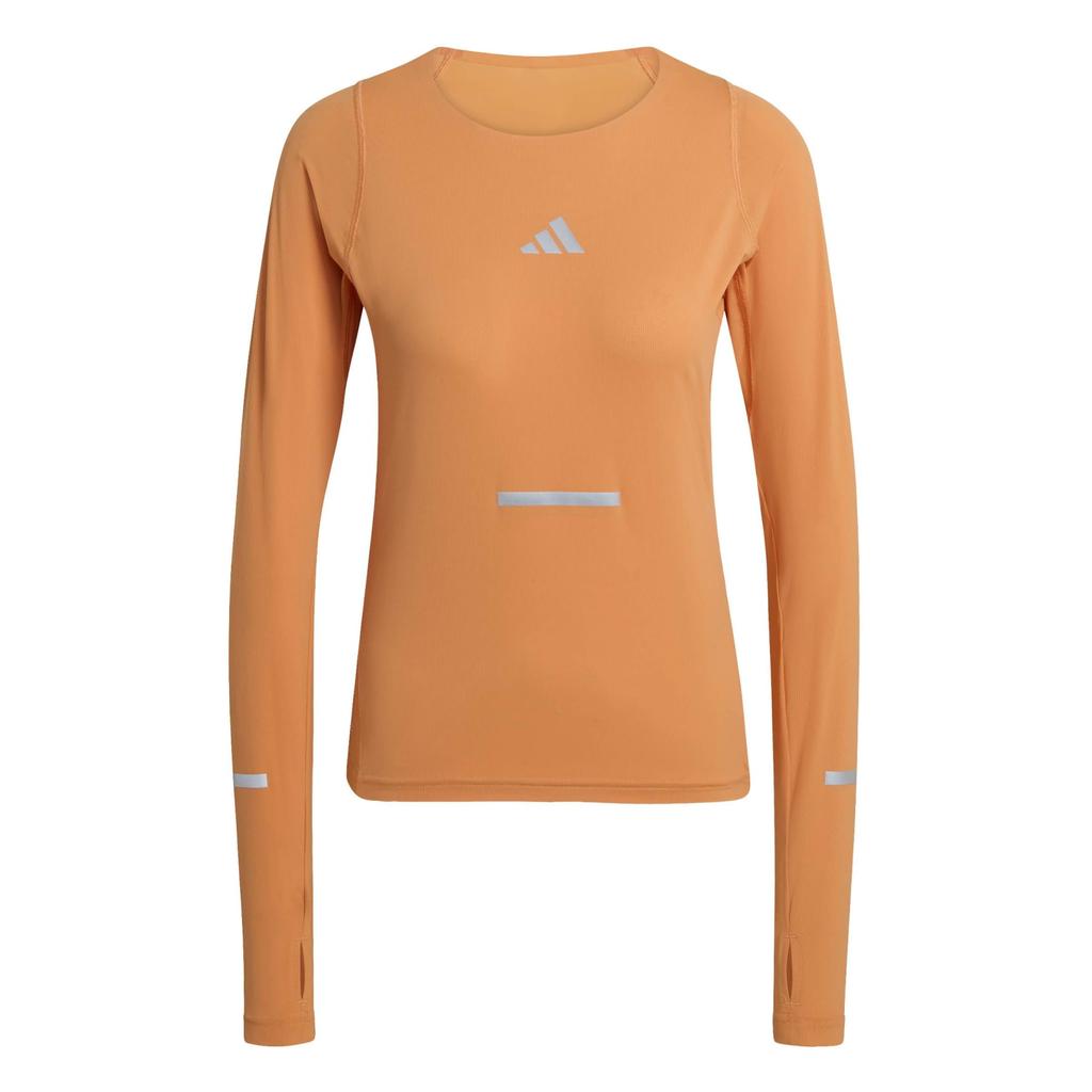 Women's adidas ADI365 orange running longsleeve JY9753 r XS