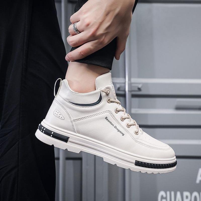 Lässige Herrenschuhe Herbstmode Arbeitsstiefel Outdoor Näh-Sneakers Männlich Sport Laufschuh Fitness Lauf-Sneaker Neue Turnschuhe