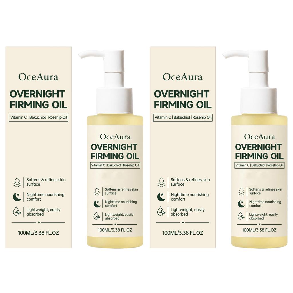 Overnight Nourishing Firming Face Oil Vitamin C Bakuchiol Rosehip Glow Restore Anti Aging Moisturize Repairing Facial Serum Oil