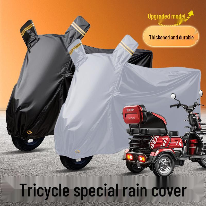 All-Weather Electric Tricycle Cover: Rain, Dust, Hail & Sun Protection