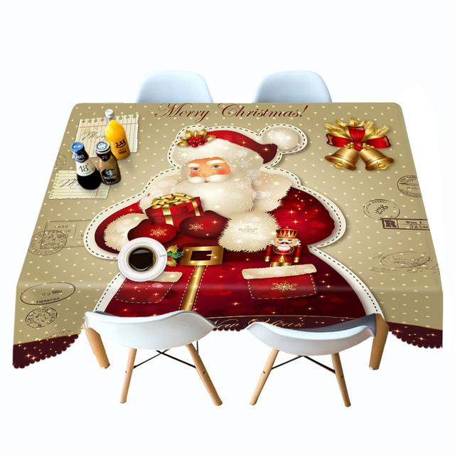 

Хлопковая рождественская скатерть с рисунком рождественской елки и сексуальной девушки, прямоугольная круглая скатерть для свадьбы, пикника, вечеринки 60 X 60CM