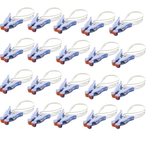 Set of 20 Lightweight Clothes Hangers for Drying Clothes and Accessories, Ideal for Home Use, Multi-functional, Quick and Easy Installation, Convenien