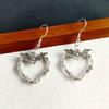 Gothic Punk Thorn Heart Bat Unisex Earrings