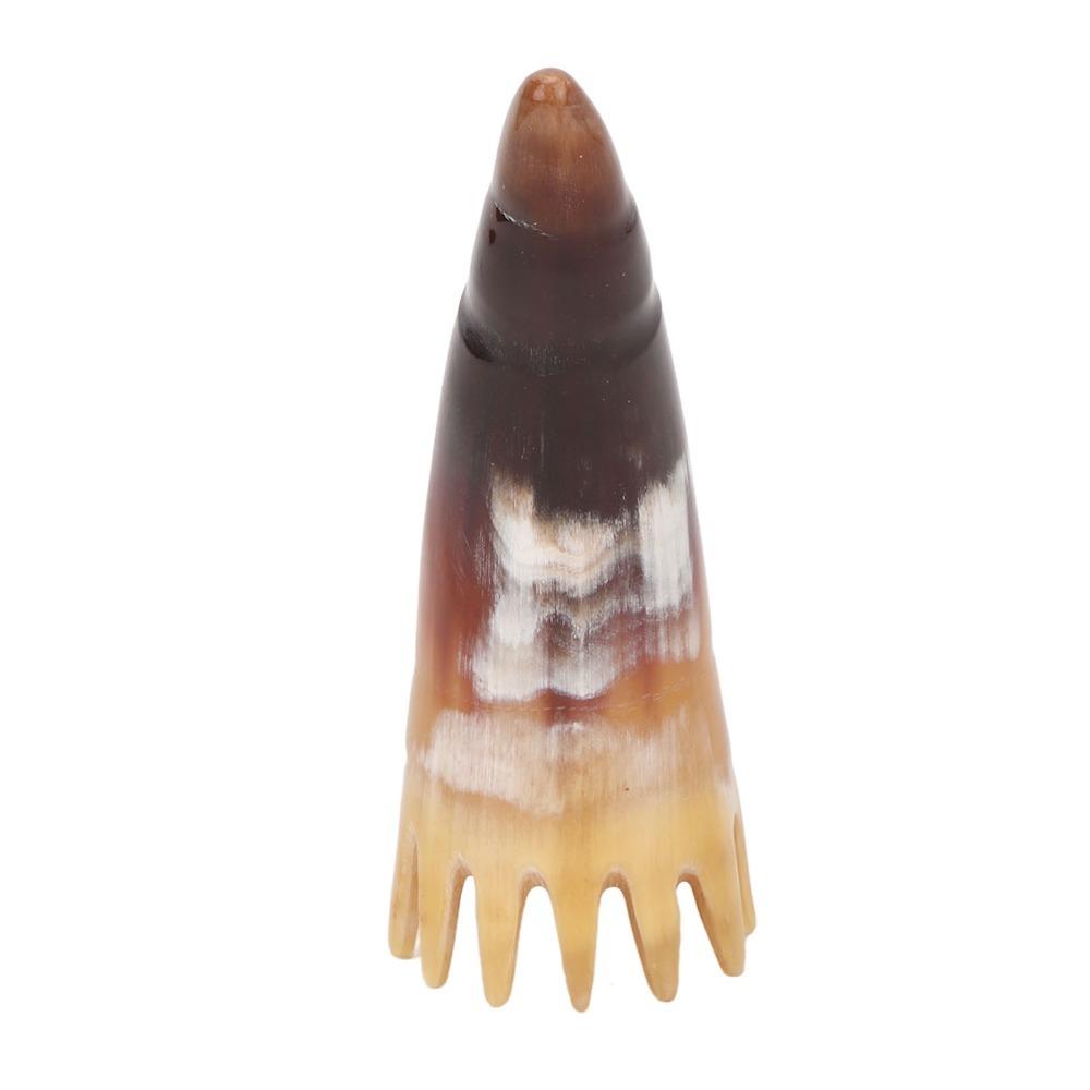 

Ergonomic Handle Scalp Massager Brush Buffalo Horn Scalp Massage Comb Head Therapy Brush Home Use