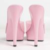 Women One Strap Heeled Slides, 13CM Thin High Heels, Sexy Open Toe Summer Fashion Party Sandals,Ladies Slip-on Mule Shoes