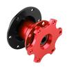 Auto Lenkradnabe Schnellspanner Adapter Snap Off Kit mit Schrauben(rot)