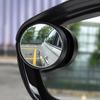 Car Rearview Rain Eyebrow Blind Spot Mirror Small Round Mirror 360 Degrees Wide Angle Frameless Parking Auxiliary Mirror