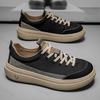 Fashion Men's Platform Low Help Shoes 2025 Autumn Mesh Breathable Comfortable Casual Shoes Fashion Lightweight Lace Up Non Slip Flats