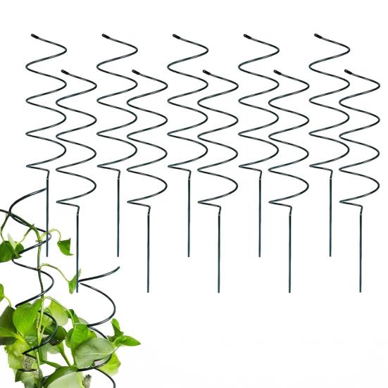 Plant Climbing Frame Windproof Spiral Design Easy To Install Twisted Design Plant Supports Weather-resistant Plant Stakes