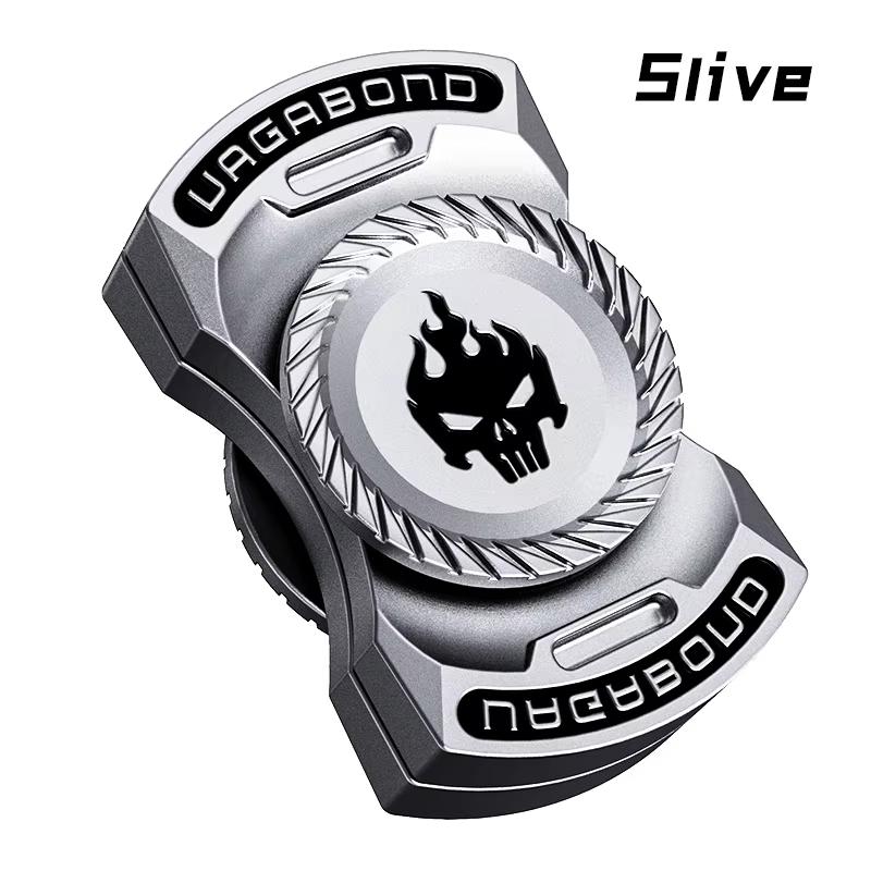 Fun 3-In-1 Game EDC Fidget Toys Personalized Skeleton Ghost Fidget Spinner Alloy Fidget Slider Stress Release Toy Sound Coin Toy