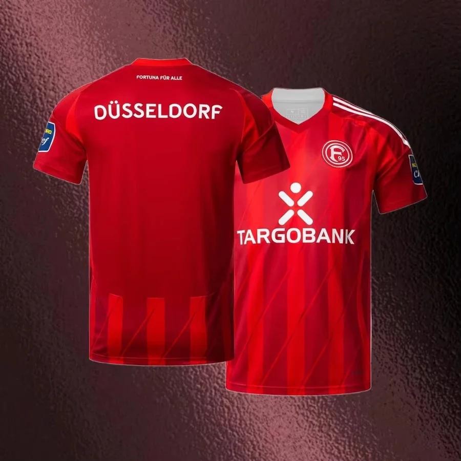 2026 Sommer Trainingsübung T-Shirt Herren Damen Kleidung Fortuna Düsseldorf Fußball Atmungsaktiv Schnelltrocknend Oberteile Surfen Strandkleidung M red
