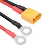XT60 Male to O-Ring Cable – 1M 12AWG Silicone Wire | Reliable Connections for RC LiPo and FPV Drone Racing | Flexible and Durable