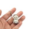 1 Pcs Exquisite Kitten Puppy Shape Keychain Foldable Nail Clipper Stainless Steel Rotary Toenail & Fingernail Manicure Trimmer