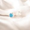 Swiss Blue Topaz Gemstone Earrings 925 Fine Silver Handmade Jewelry For Bridal EE-159-13