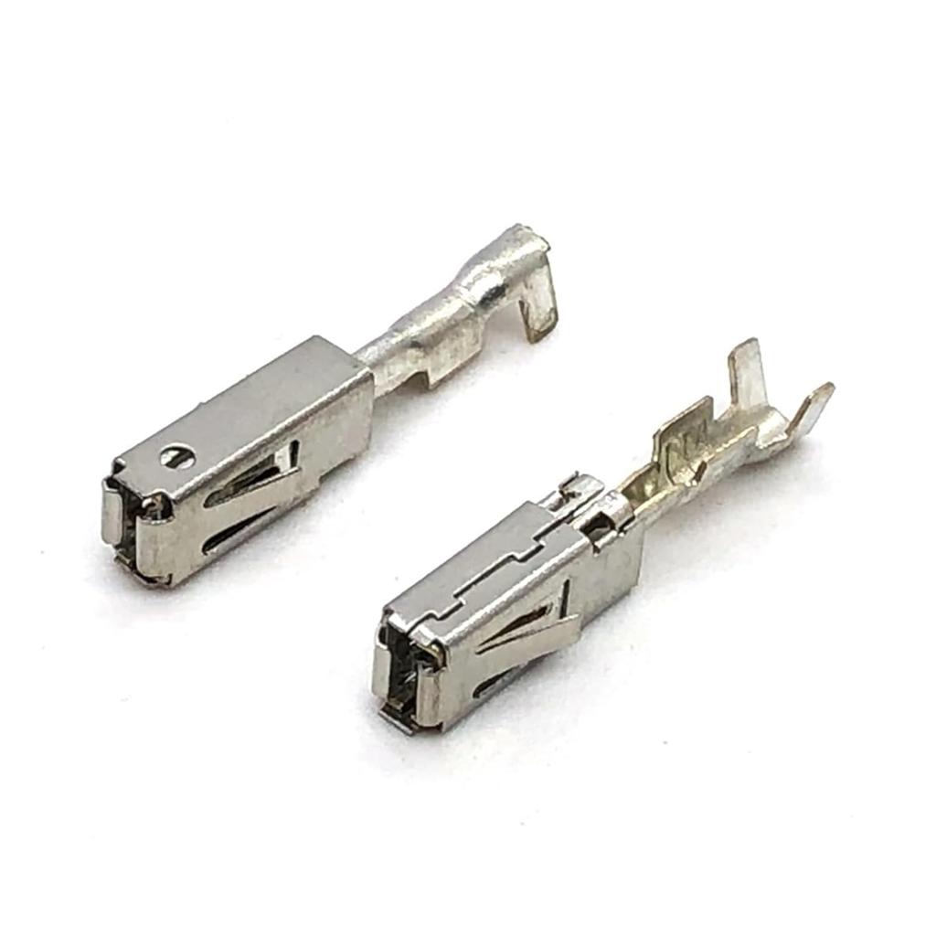 20 Pcs Automotive Wire Crimping Terminal Metal Splice 2.8MM Female Pins Contacts Connector 1-968849-1(50 Pcs)