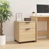 Vidaxl Document Cabinet, On Wheels, Sonoma Oak, 45X38X54 Cm