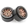 Aluminum Alloy Wheel   Beadlock 2.2in Wheel  S Hub 4pcs Replacement for 1Celsius10 1Celsius8   90046 90047 RR10 RC Car
