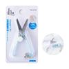 Mini Transparent Scissor Portable Fold Type Clear Color Safe Cutter Stainless Steel Blade Utility Knife for Paper