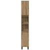 Bathroom Furniture Set with Storage 3 Pcs Brown Wood Based Material