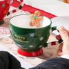 Gingerbread Man Coffee Cup, Christmas Mug, Creative Cartoon Cute Ceramic Mug Christmas Gift, Holiday Gift