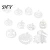 Removable Ghost Decals for Wardrobes 11Pcs Halloween Pumpkin Mirror Wall Stickers, Self-Adhesive Acrylic Decals, DIY Versatile Art Commercial