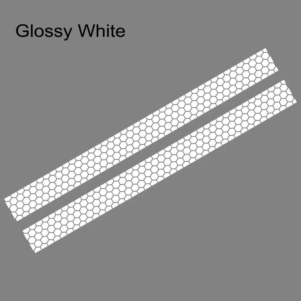 2PCS Honeycomb Graphics Car Engine Hood Stickers Racing Car Body Vinyl Decals Self-adhesive Auto Decoration Stickers Accessories