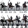 Mini Cavalry Knights Horse Toys Static Ancient Soldiers Model Toys As Decoration(12 Soldiers + 8