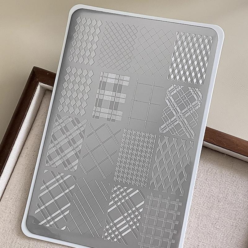 2026 Horse Year Nail Stamping Plates  Year'S Horse Snowflake Geometric Pattern Stencil Nail Art Stamps Template Nail Tools