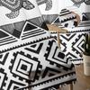 Animal Turtle Black And White Lines Tulle Curtains For Living Room Kitchen Sheer Voile Curtain Bedroom Window Panels