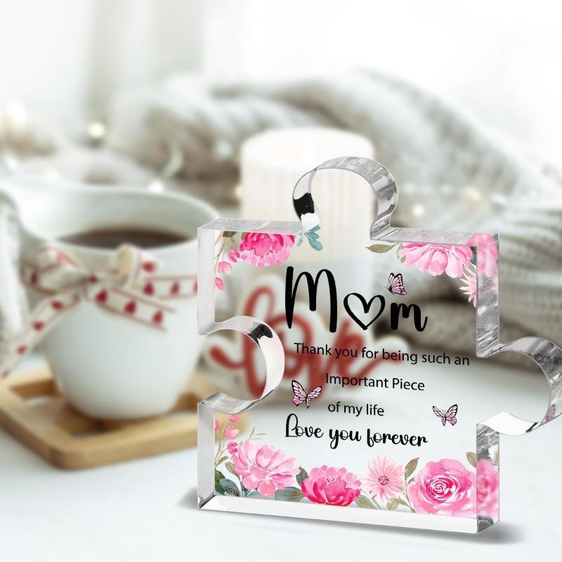 2D Flat Heartfelt Acrylic Decorative Plaque : Expressive Gift of Appreciation and Love - Elegant Mother'S Day Memento - Design for Mother'S Day,Easter