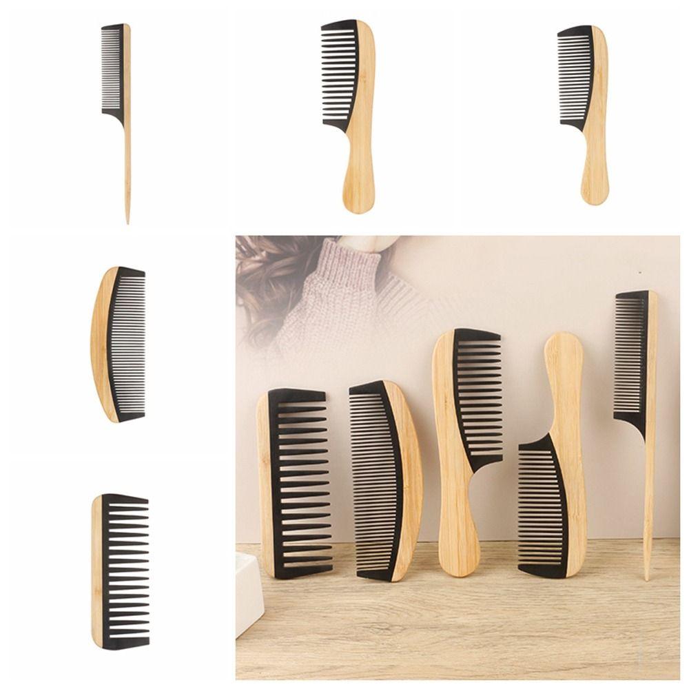 Eco-friendly Wide Tooth Hair Comb Anti-Static Smooth Comb Rat Tail Brush  for Gift