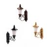 2.2*2.8cm White/Warm Light Model ABS Metal Material Sand Table Chandelier New Dollhouse Wall Lamp