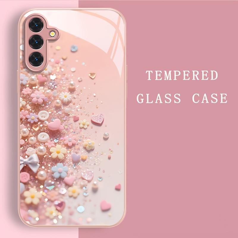 Coque de téléphone en verre trempé peinture métallique adaptée pour Samsung Galaxy S26 S25 S24 S23 S22 S20 FE/Ultra/Plus coque arrière anti-chute