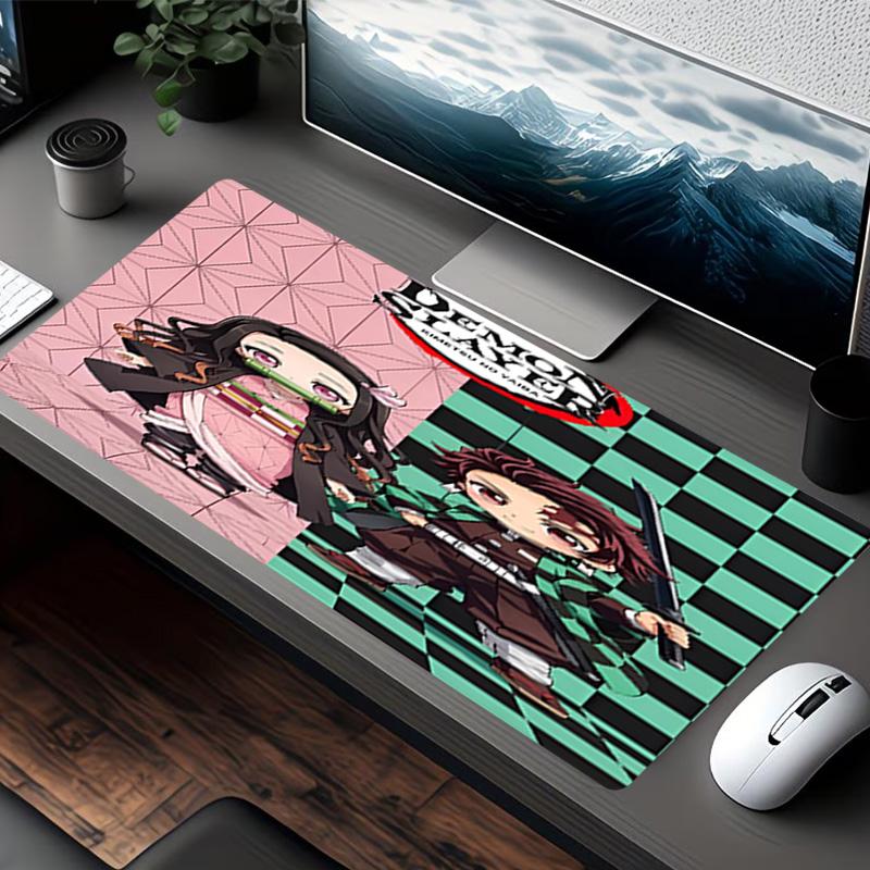 Demon Slayer Print Mouse Pad, for Keyboard Pad Laptop PC Mat for Office Home Use, Desk Decor, Perfect Birthday Gift for Gamers