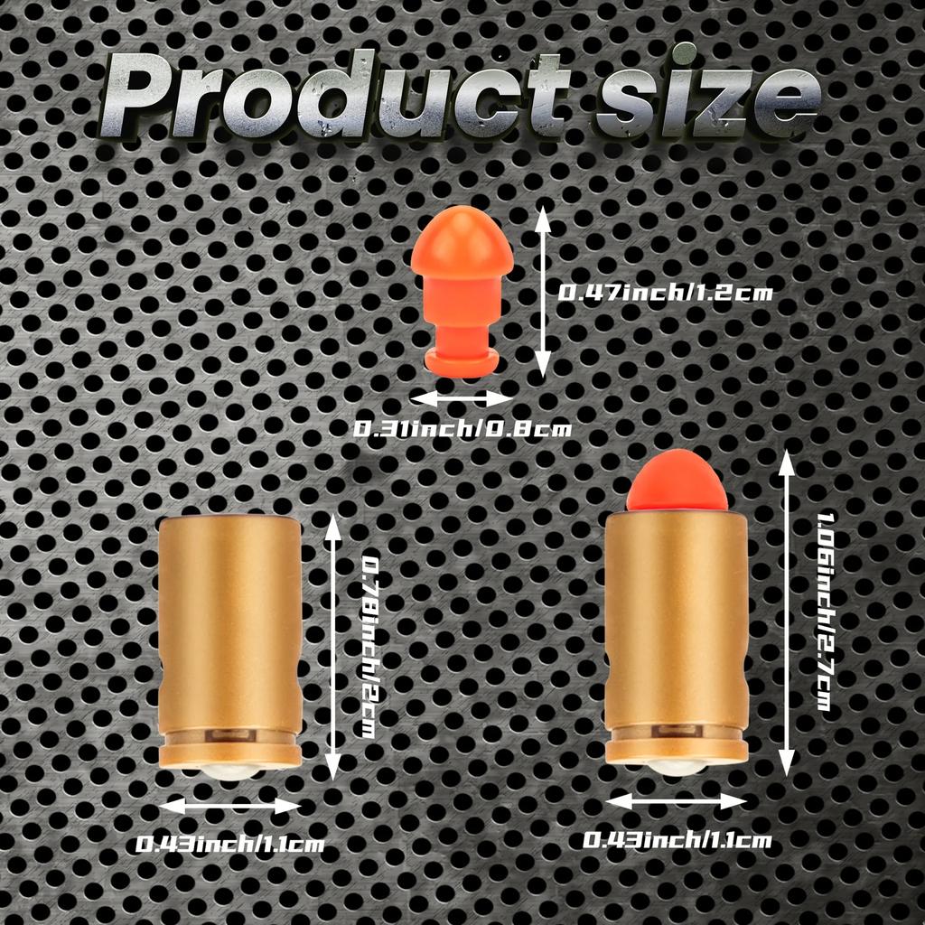 WUniversal Fit Soft Toy Gun Refill Kit, Reusable Soft Shells & Bullets Durable Safe For Action-Packed Shooting Strike