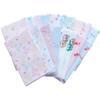WKG Soft and Fluffy Gauze Tenugui Hand Set of Made In Japanese Blue Sakura Small Japanese Rabbit Owl (Tenugui Towels), 5, Japan, Senshu, Pattern,
