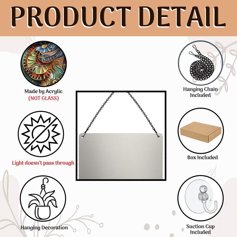 Raven Halloween Ornaments Decor, Raven Gifts for Women Men, Halloween Home Wall Room Door Decorations, Acrylic Ornament