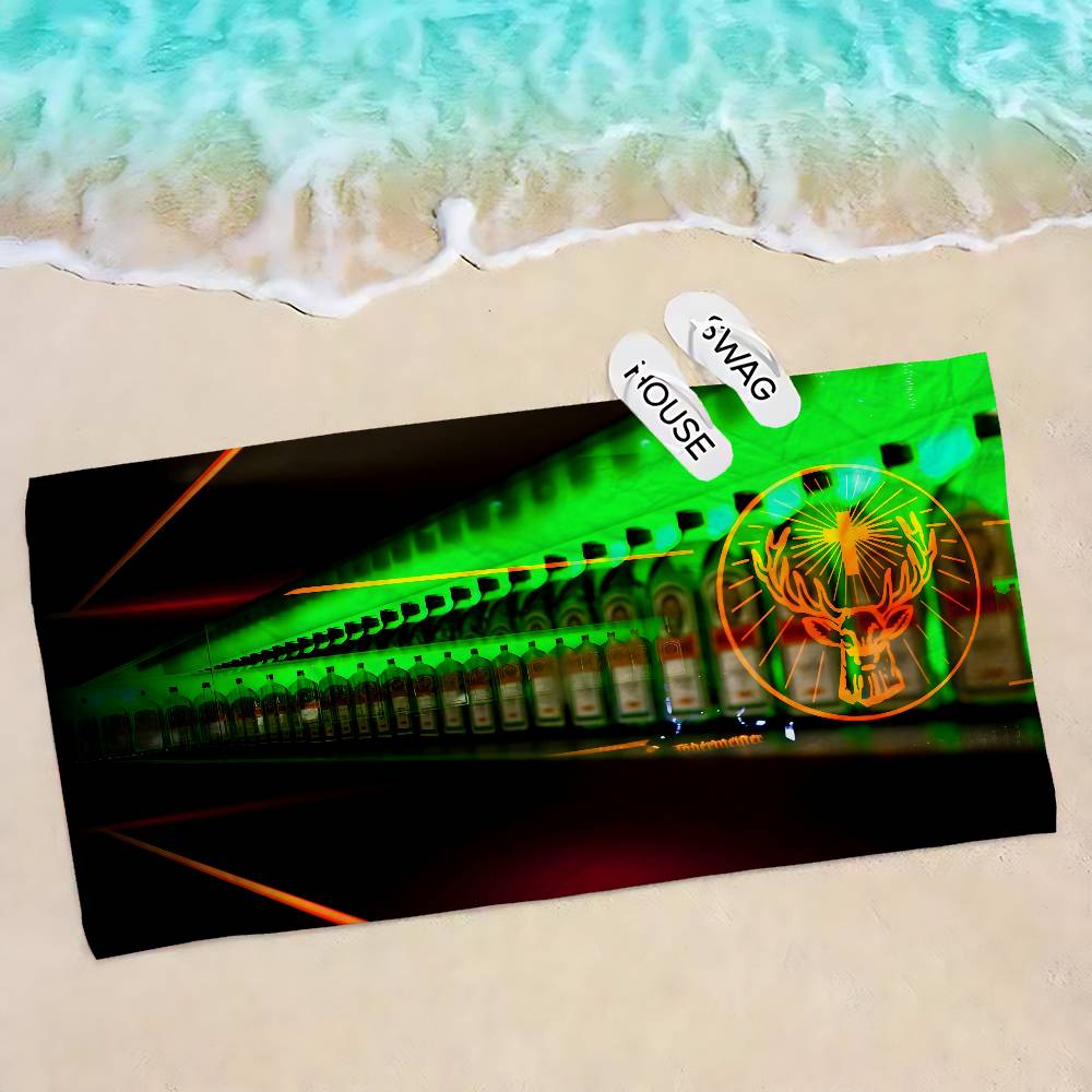 Microfiber Blanket Quick Drying Beach Towel Printed Super Absorbent Pool Bath Towel for Swimming Travel Outdoor Sport