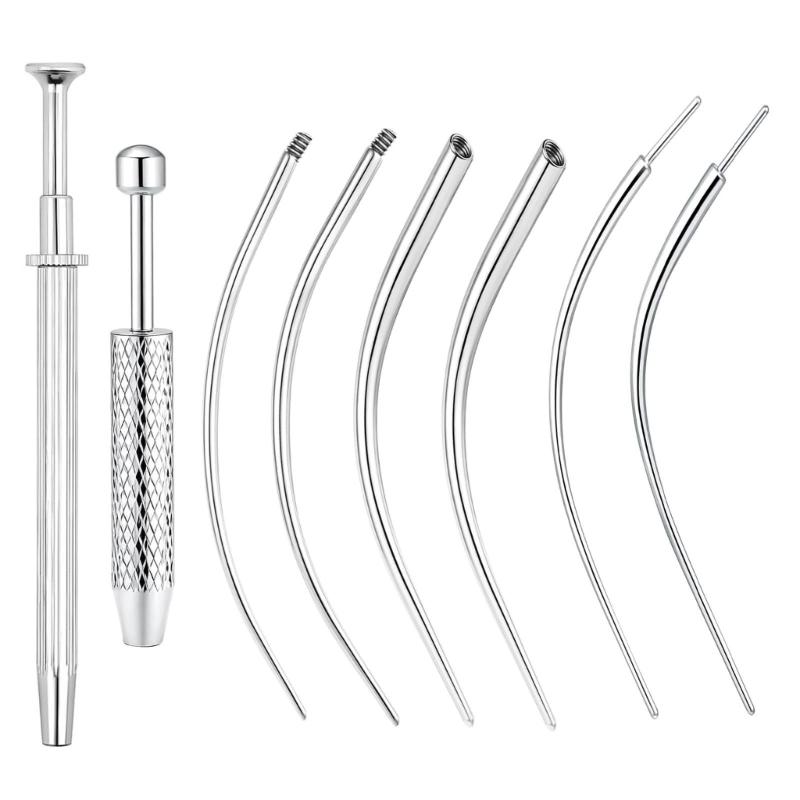 Set di Pinze Strumenti per Piercing Gioielli per il Corpo in Acciaio Inossidabile per Anelli per Orecchio Naso Labbra con Perni a Vite e Senza Filettatura